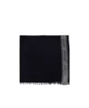 Ferragamo Salvatore  Color Blocked Scarf In Black