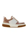 Ferragamo Multicolor Gancini Sneaker In Brown