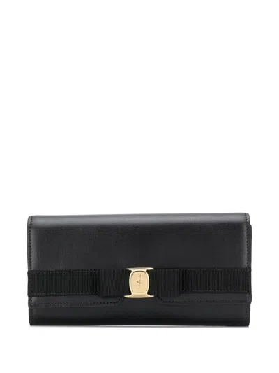Ferragamo Clutch Bag In Black