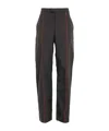 Ferragamo Black Polyester Blend Pant In Black