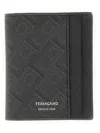 Ferragamo Salvatore  Credit Card Holder "monogram" In Black