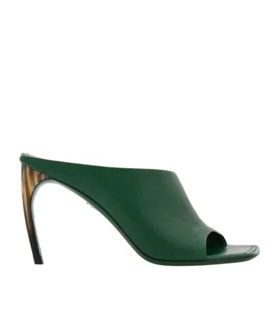 FERRAGAMO SALVATORE FERRAGAMO CURVED OPEN-TOE MULES