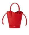 Ferragamo Red Leather Handbag In Red