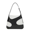 FERRAGAMO SALVATORE FERRAGAMO CUT-OUT DETAILED LOGO DEBOSSED SHOULDER BAG