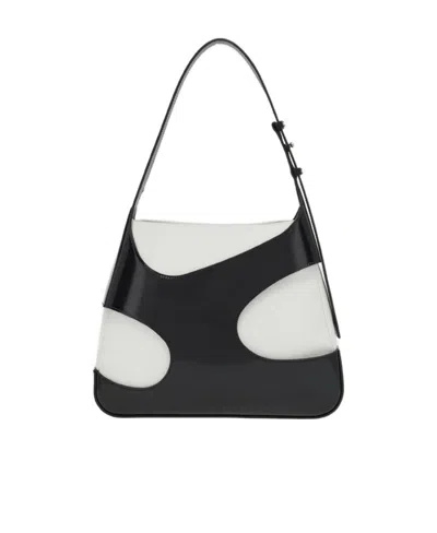 FERRAGAMO SALVATORE FERRAGAMO CUT-OUT DETAILED LOGO DEBOSSED SHOULDER BAG
