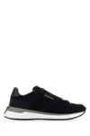 Ferragamo Suede Sneakers Rubber Sole In Animal Print