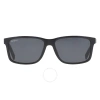 Ferragamo Salvatore  Dark Grey Rectangular Men's Sunglasses Sf938s 962 57 In Black / Blue / Dark / Grey