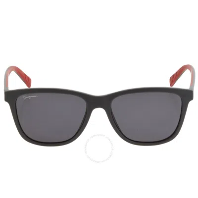 Ferragamo Salvatore  Dark Grey Rectangular Men's Sunglasses Sf998s 038 57
