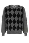 Ferragamo V-neck Wool Sweater Chest Pocket In Black
