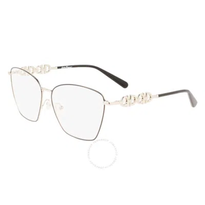 Ferragamo Salvatore  Demo Butterfly Ladies Eyeglasses Sf2217 703 57 In Gray