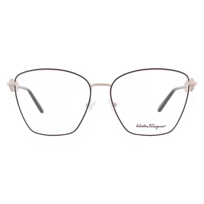 Ferragamo Salvatore  Demo Butterfly Ladies Eyeglasses Sf2217 703 57 In Brown