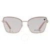 Ferragamo Salvatore  Demo Butterfly Ladies Eyeglasses Sf2223 685 54 In Gold / Nude / Rose / Rose Gold