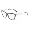 Ferragamo Salvatore  Demo Butterfly Ladies Eyeglasses Sf2921 001 55