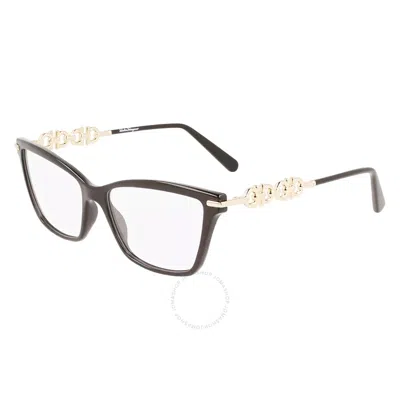 Ferragamo Salvatore  Demo Butterfly Ladies Eyeglasses Sf2921 001 55 In Black