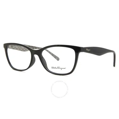 Ferragamo Salvatore  Demo Cat Eye Ladies Eyeglasses Sf2866 001 54 In Black