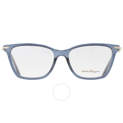 Ferragamo Salvatore  Demo Cat Eye Ladies Eyeglasses Sf2891 424 54 In Blue