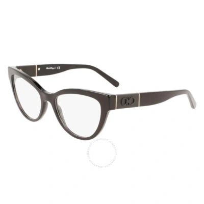 Ferragamo Salvatore  Demo Cat Eye Ladies Eyeglasses Sf2920 001 52 In Black