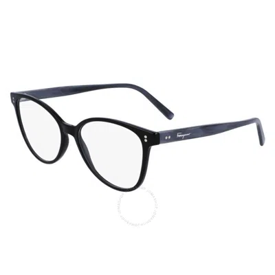 Ferragamo Salvatore  Demo Cat Eye Ladies Eyeglasses Sf2948 004 54 In Black