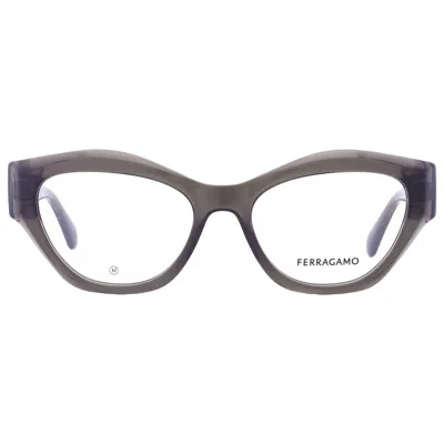 Ferragamo Salvatore  Demo Cat Eye Ladies Eyeglasses Sf2982 320 52 In Gray
