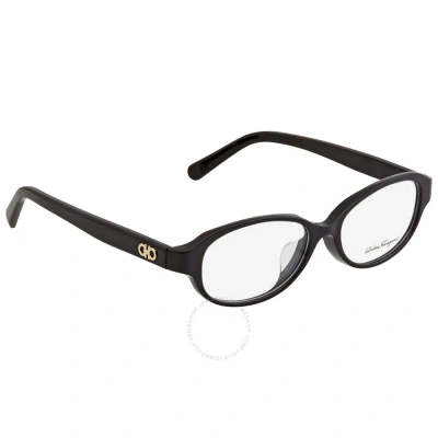 Ferragamo Salvatore  Demo Oval Ladies Eyeglasses Sf2794a 001 52 In Black