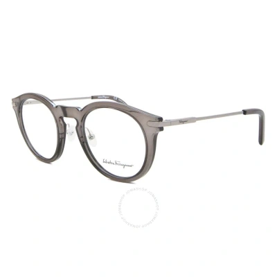 Ferragamo Salvatore  Demo Phantos Unisex Eyeglasses Sf2906 033 48 In Grey
