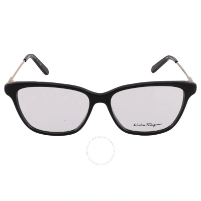 Ferragamo Salvatore  Demo Rectangular Ladies Eyeglasses Sf2851 001 54 In Black