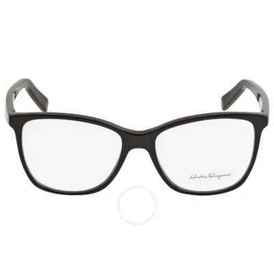 Ferragamo Salvatore  Demo Rectangular Ladies Eyeglasses Sf2903 001 54 In Black