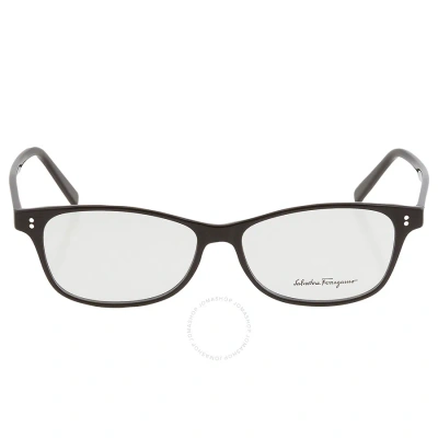 Ferragamo Salvatore  Demo Rectangular Ladies Eyeglasses Sf2910 001 55 In Black