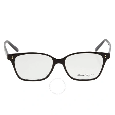 Ferragamo Salvatore  Demo Rectangular Ladies Eyeglasses Sf2928 001 52 In Black