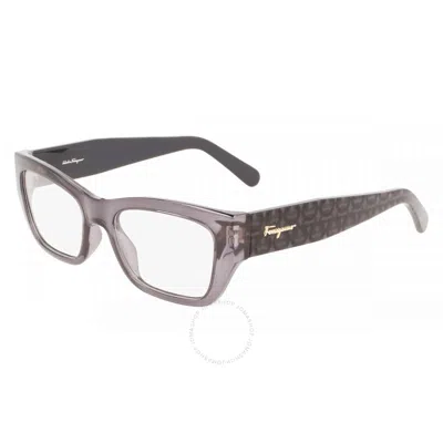 Ferragamo Salvatore  Demo Rectangular Ladies Sunglasses Sf2922 023 53 In Brown
