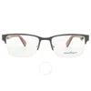 Ferragamo Salvatore  Demo Rectangular Men's Eyeglasses Sf2222 202 54