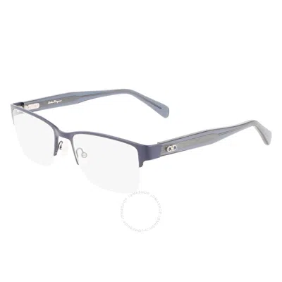 Ferragamo Salvatore  Demo Rectangular Men's Eyeglasses Sf2222 401 54 In Multi
