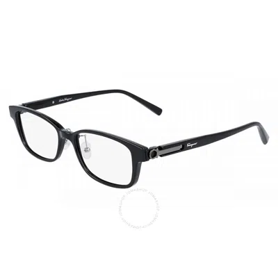 Ferragamo Salvatore  Demo Rectangular Men's Eyeglasses Sf2890a 038 53 In Black