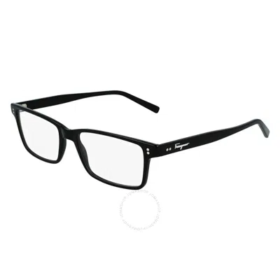 Ferragamo Salvatore  Demo Rectangular Men's Eyeglasses Sf2914 001 54 In Black