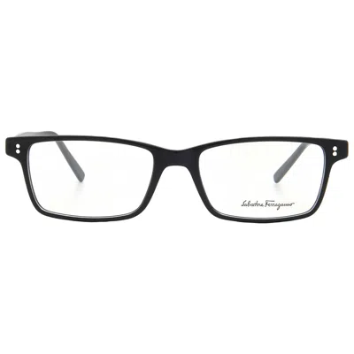 Ferragamo Salvatore  Demo Rectangular Men's Eyeglasses Sf2914 001 54 In Brown