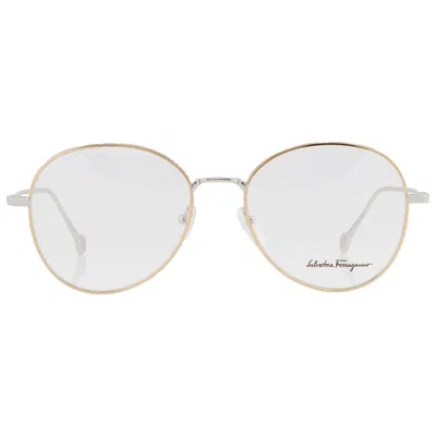 Ferragamo Salvatore  Demo Round Ladies Eyeglasses Sf2189 724 55 In Gold