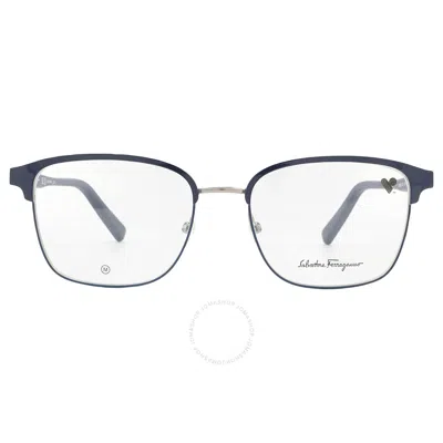Ferragamo Salvatore  Demo Shield Men's Eyeglasses Sf2225 021 53 In Black