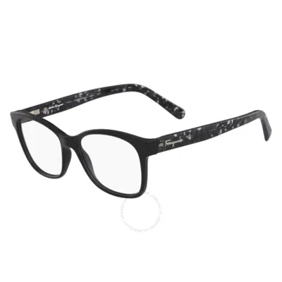 Ferragamo Salvatore  Demo Square Ladies Eyeglasses Sf2797 001 54 In Black