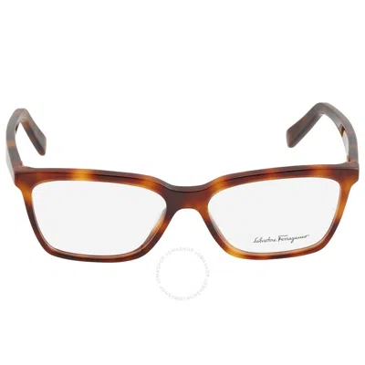 Ferragamo Salvatore  Demo Square Ladies Eyeglasses Sf2904 240 55 In Brown