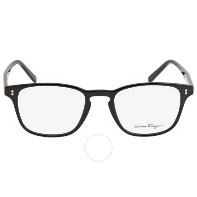 Ferragamo Salvatore  Demo Square Men's Eyeglasses Sf2913 001 51 In Black