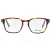 Ferragamo Salvatore  Demo Square Men's Eyeglasses Sf2925 214 52