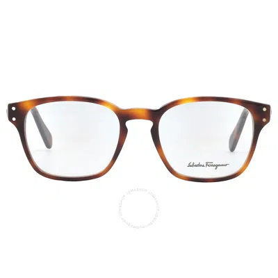 Ferragamo Open Box - Salvatore  Demo Square Men's Eyeglasses Sf2925 214 52