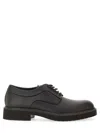 Ferragamo Elegant Derby Dress Shoes With Unique Ornamentation