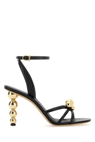 Ferragamo Detailed Archive Heel 01k3357849071c Neronero In Black
