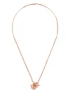 Ferragamo Women's Double Gancini Pendant Necklace In Grey