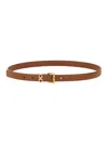 Ferragamo Gancini Buckle Belt In Brown