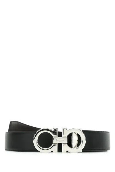 FERRAGAMO SALVATORE FERRAGAMO DOUBLE-ADJUST LEATHER BELT FOR MEN