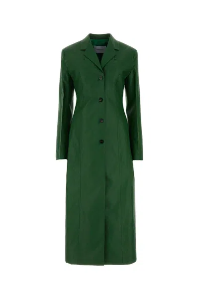 Ferragamo Salvatore  Dress In Verdeforestgreen