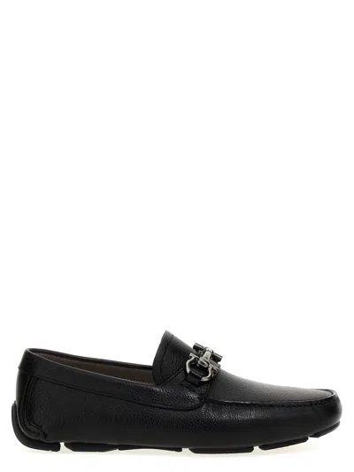 Ferragamo Driver Loafers In Black