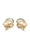 Ferragamo Orecchini Ear Leafbig In Gold